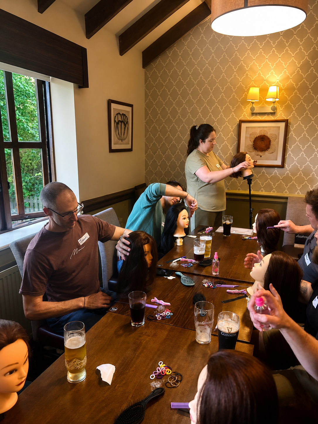 Beers & Bobbles Hair Styling for Dads, Grandads & Male Carers